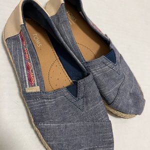 Tom shoes-Denham and jute.